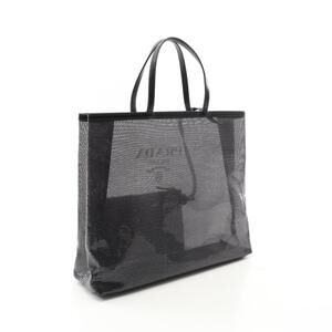 Prada Bag Black Tote Sequins Leather